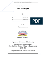 Savitribai Phule Pune University Project Report on Title of Project