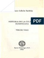 Historia Cultura Dominicana-3-Lebrón Saviñón