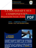 Sociedad, Componentes, Organizaciòn Social y Estructura Social