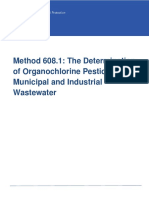 Method 608.1: The Determination of Organochlorine Pesticides in Municipal and Industrial Wastewater