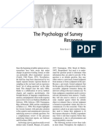 Schwartz, Norbert. 2008. The Psychology of Survey Response