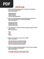 Acc 501 Mid Term Quizz