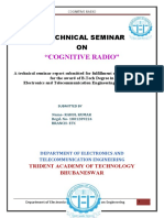 "Cognitive Radio": Technical Seminar ON