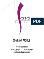 Interior Design Company Profile