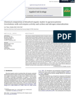 Chemical Composition of Dissolved Organic Matter in Agroecosystems: Correlations With Soil Enzyme Activity and Carbon and Nitrogen Mineralization