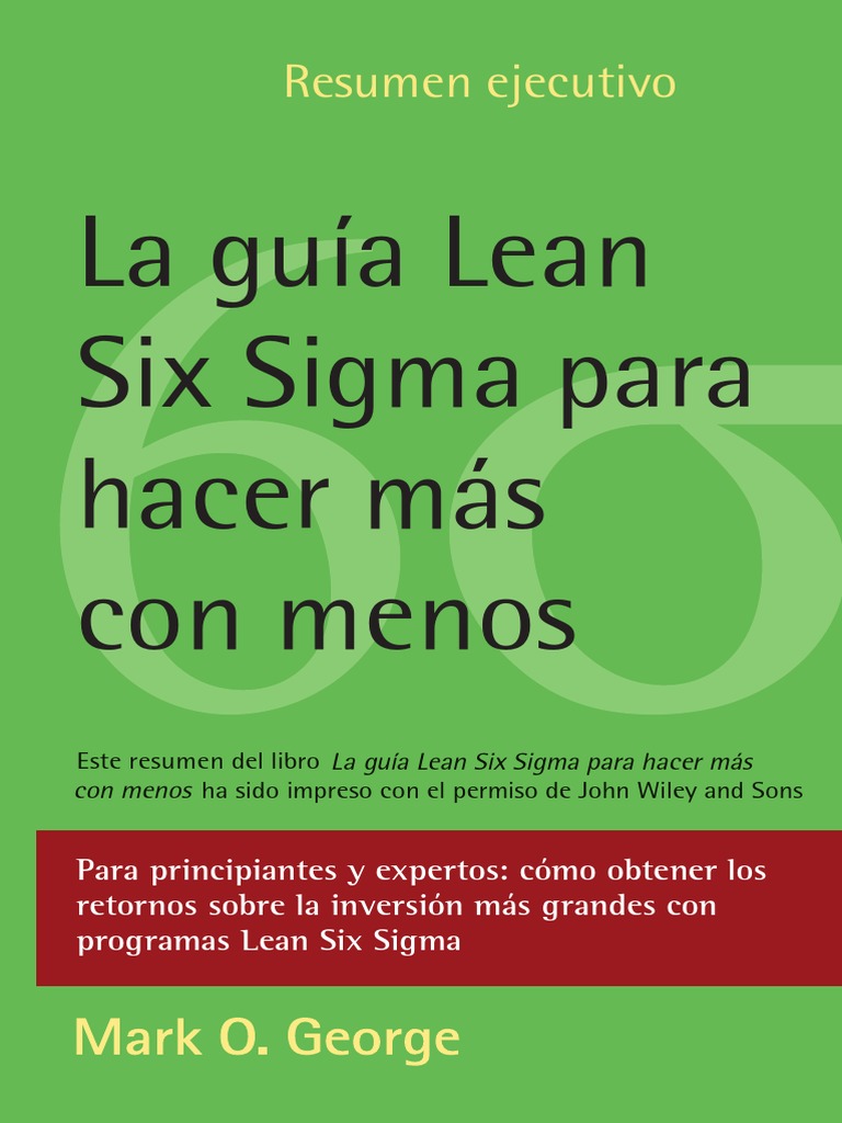 Guia Lean Six Sigma Revision | PDF | Lean Manufacturing | Six Sigma