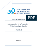 Guía Del Estudiante Módulo 2 Administración de La Producción y Métodos de Optimización