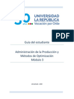 Guía Del Estudiante Módulo 3 Administración de La Producción y Métodos de Optimización