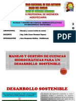 Manejo y Gestión de Cuencas Hidrográficas para Un Desarrollo Sostenible-Huillca