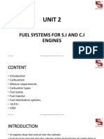 Unit 2 Fuel System For SI & CI Engine