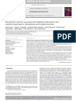 Elevated hair cortisol is associated with childhood maltreatment and