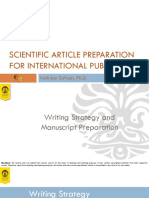 Writing Strategy and Manuscript Preparation