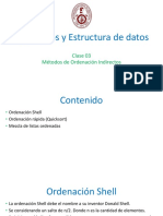 Clase 03 AED Métodos de Ordenación Indirectos (Parte 1) 2021-2