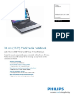 34 CM (13.3") Multimedia Notebook: With Microsoft® Windows® Vista Home Premium