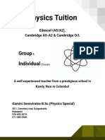 Physics Tuition: Group Individual