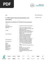 F1 W06 Hybrid Technical Specification and Information