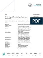 F1 W06 Hybrid Technical Specification and Information