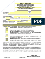 Solicitud Factibilidad Por Congruencia Edificacion de Ensenada