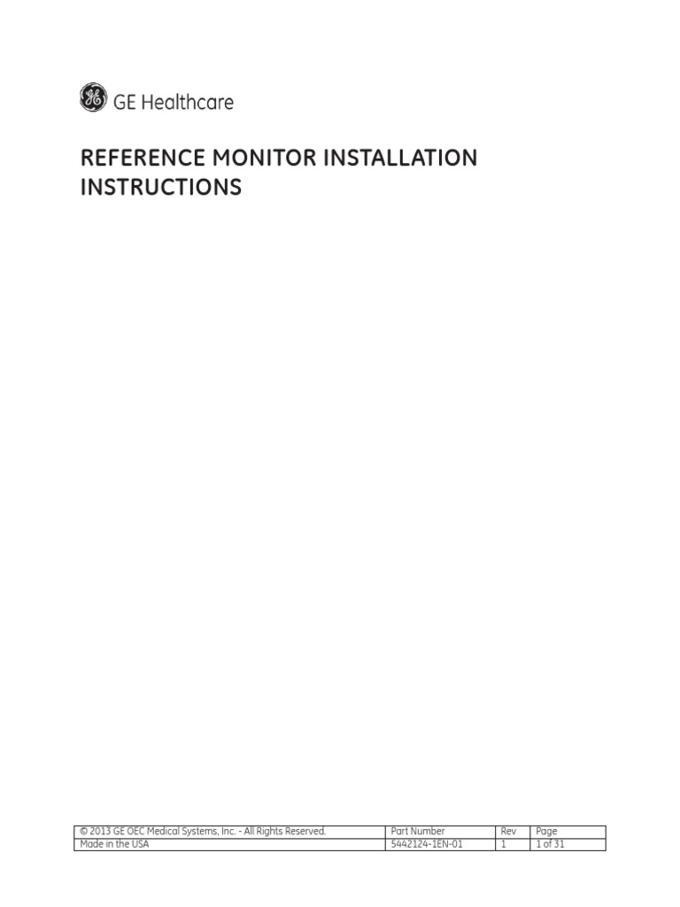 Techview Monitor Install inst54421241EN01 Install Instructions