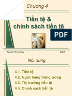 Chuong 4. Tiền Tệ & Chính Sách Tiền Tệ