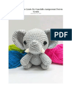 Pequeno Elefante Lindo de Ganchillo Amigurumi Patron Gratis