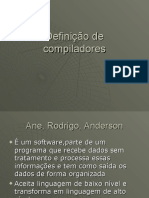 Definição de compiladores