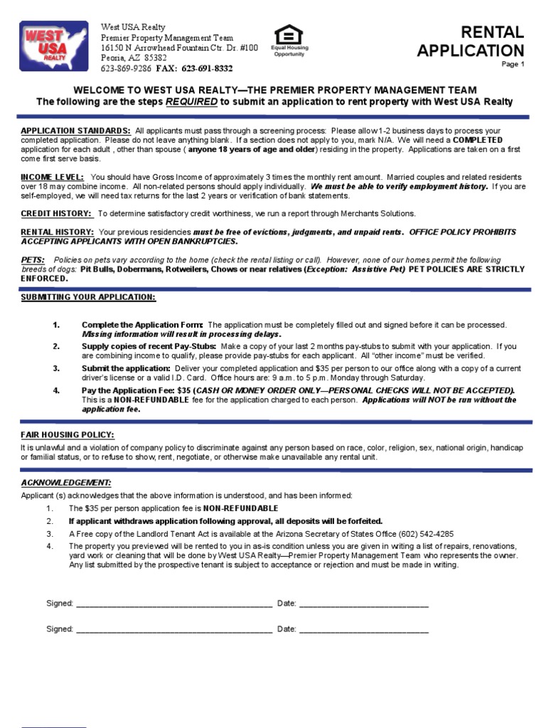 Rental Application Rev5-8 | PDF
