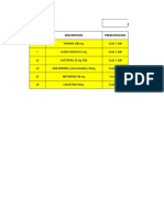 Lista de productos farmacéuticos y precios