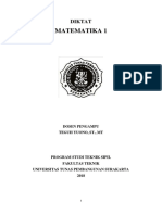 Diktat Matematika 1 Teknik Sipil PDF