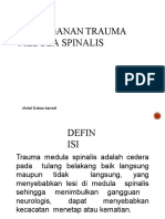 Penanganan Trauma Medula Spinalis