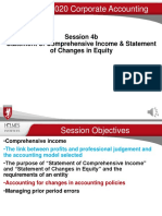 HI5020 Corporate Accounting: Session 4b Statement of Comprehensive Income & Statement of Changes in Equity