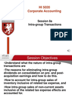 HI 5020 Corporate Accounting: Session 8a Intra-Group Transactions