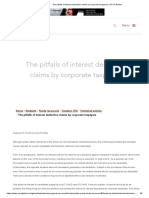The Pitfalls of Interest Deduction Claims by Corporate Taxpayers - ACCA Global