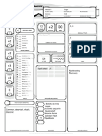 5E CharacterSheet Fillable