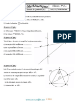 Devoir de Contrôle N°1 - Math PGCD-PPCM-Angles - 1ère AS (2014-2015) MR Salhi Noureddine