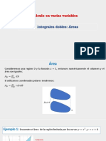 Integrales Dobles - Areas