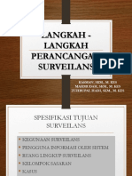 Langkah - Langkah Perncangan Surveilans