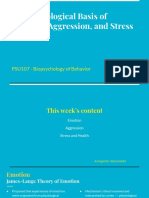 Week 8 - Biopsychological Basis of Emotion, Aggression, and Stress