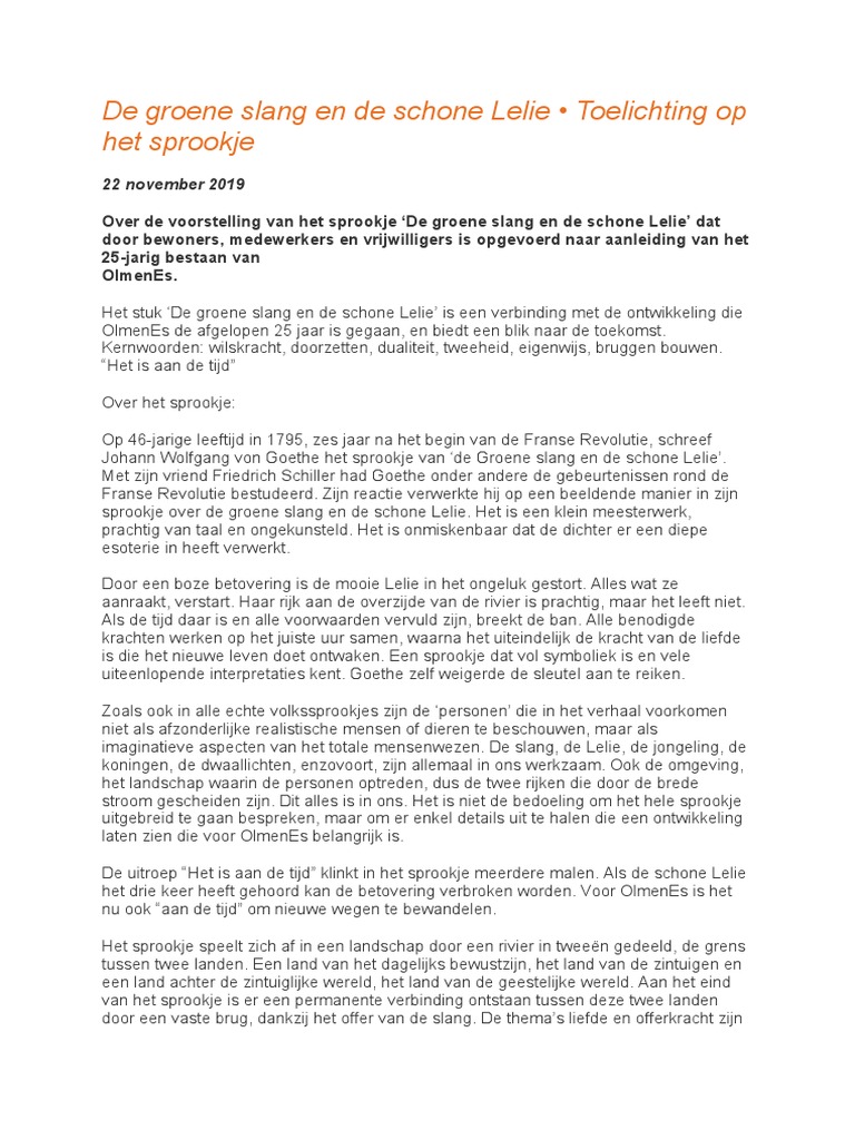 De Groene Slang en de Schone Lelie | PDF, image size:768x1024