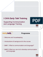 I CAN Early Talk Training: Supporting Communication and Language Training