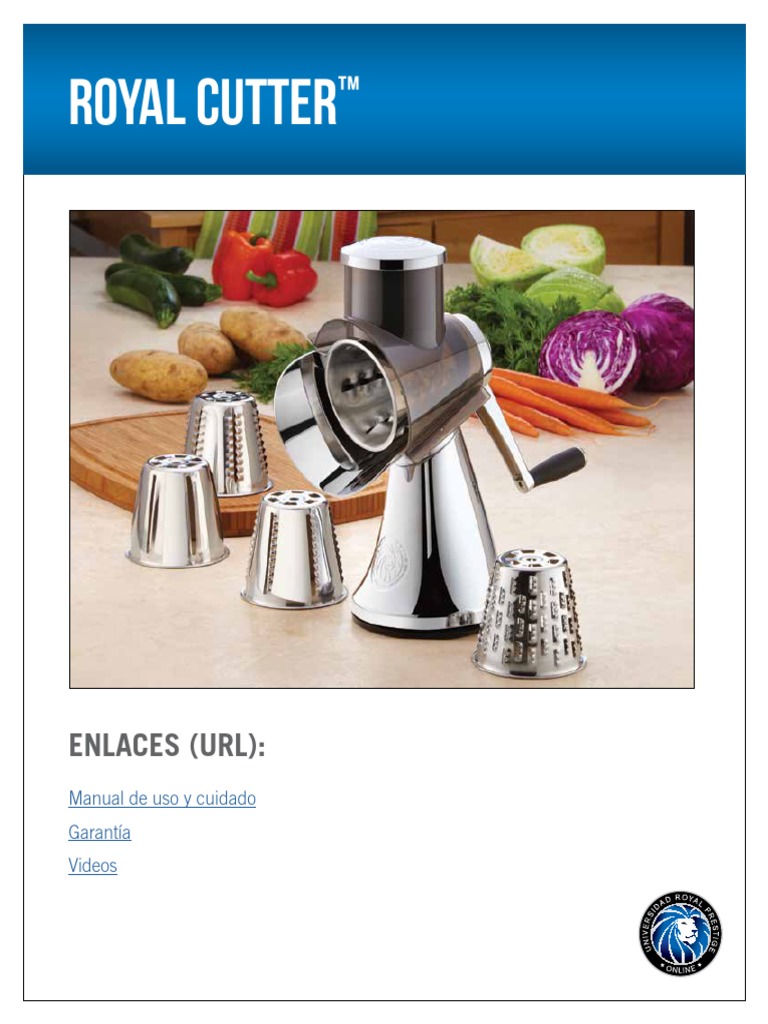 Royal Cutter-MAQUINA DE ENSALADA | PDF