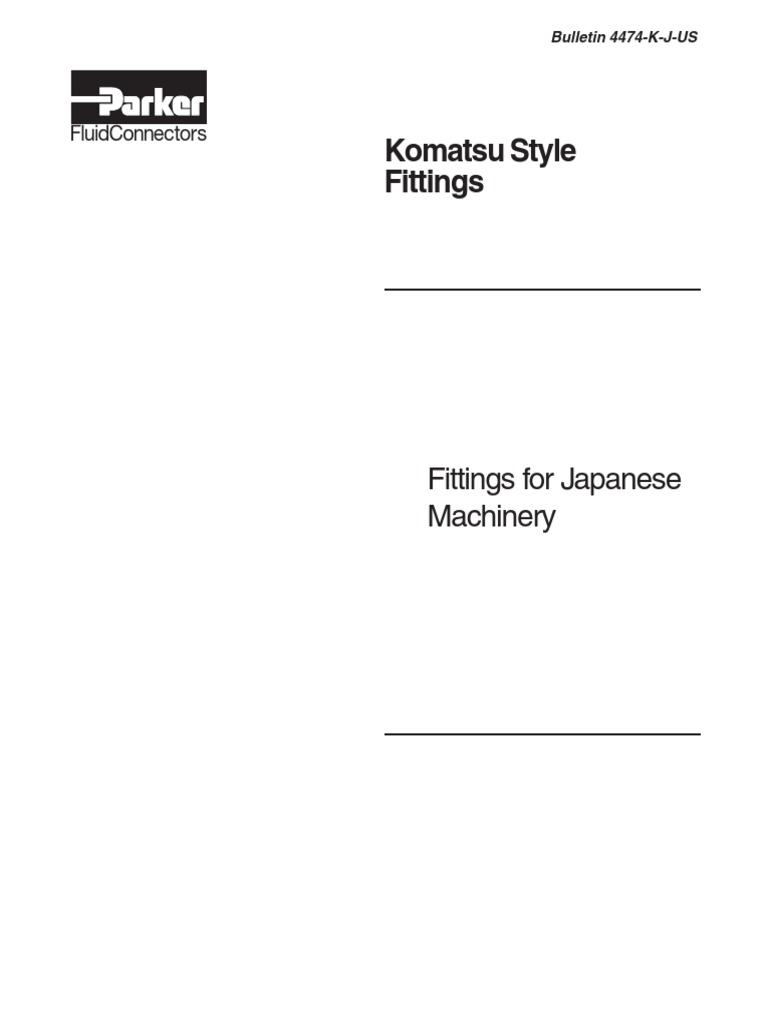 ПРИМЕР Каталог Komatsu Style Fittings14 PDF Pipe (Fluid
