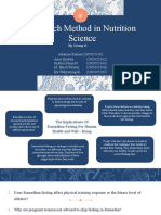 Research Method in Nutrition Science: by Group 6