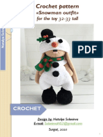 Knittoypatterns - Natalia Solovieva - Snowman Outfit - English