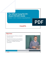 The Official Comptia Itf+ (Exam Fc0-U61) Guide: Objectives