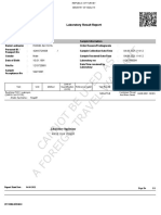 S Arrant: Laboratory Result Report