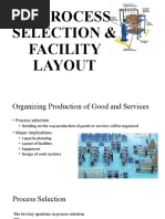 2.0 Process Selection and Facility Layout