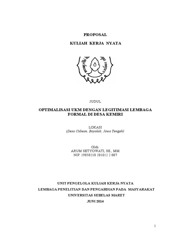 Proposal KKN | PDF | Karier & Perkembangan | Ilmu Sosial