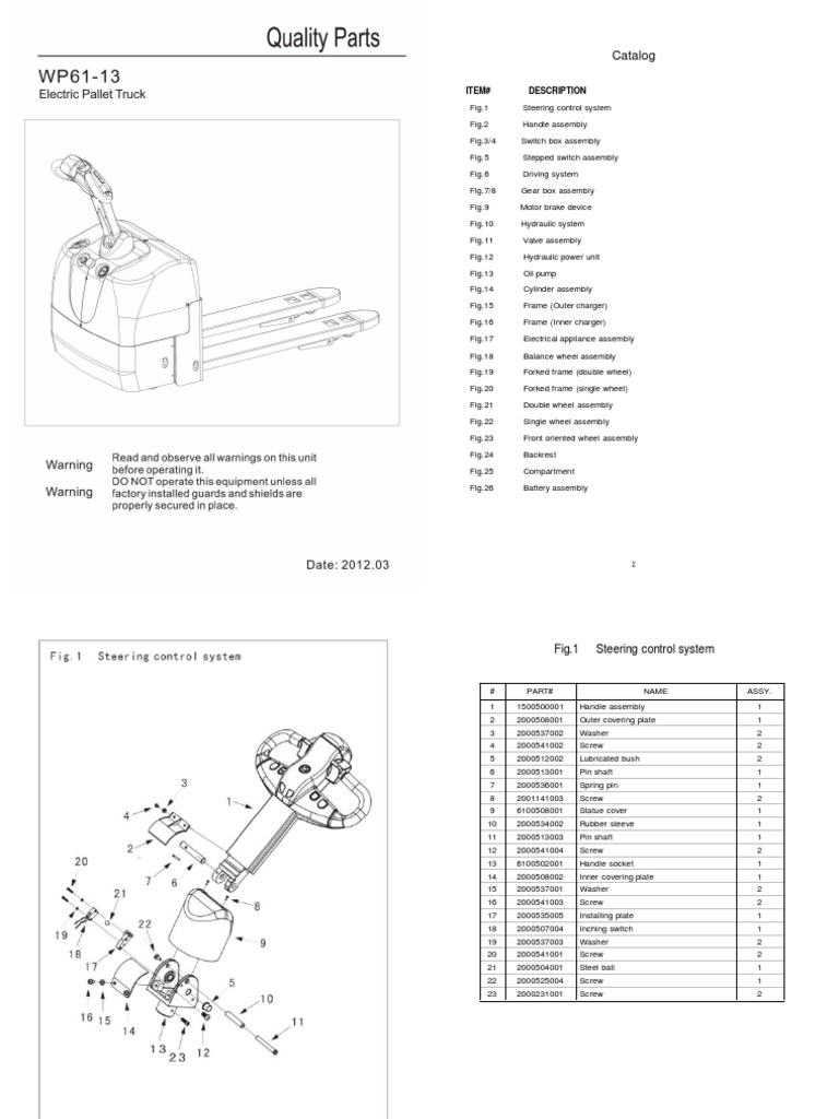 Catalog Ningbo Liftstar Material Handling Equipment Co., LTD PDF