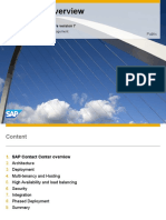 Technical Overview: SAP Contact Center Software Version 7